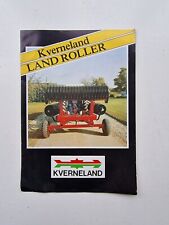 KVERNELAND LAND ROLLER SALES BROCHURE