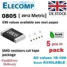 0805 PRECISION resistors 1%