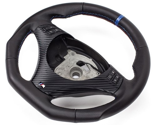 Flattened leather steering - flattened,