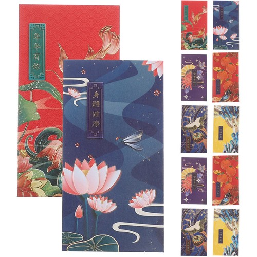Pcs red envelopes chinese - red,