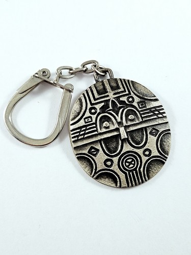 Keychain african art shield - keychain,