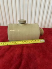 Vintage Hot Water Bottle Foot Bed Warmer Earthenware Pottery Stoneware England