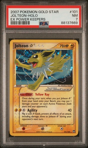 Jolteon gold star - 101/108, psa