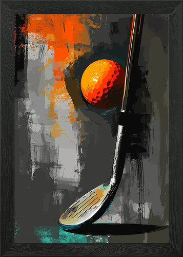 Golf framed wall - golf, poster