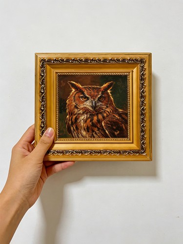 Majestic owl portrait - owl,