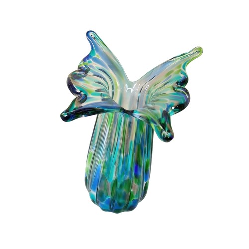Hand blown glass flower vases - blown,