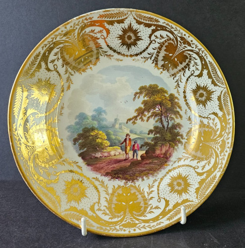 Antique derby plate - plate, in