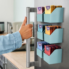 Mona Magnetic Tea Organizer - Tea Caddy and Storage with 6 Individual Tea Holder