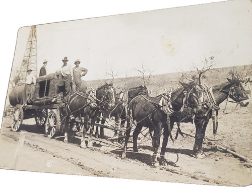 Horse drawn wagon farm mining - horse,