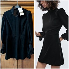 BNWT Zara Black velvet High