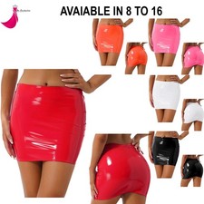 Womens Glossy Bodycon Pencil