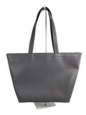 Vera Bradley Gray Leather Tote Bag with Long Handles