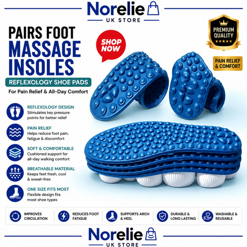 Pairs foot massage insoles - pairs,