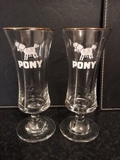 2 Vintage Pony Schooners With