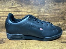 Reebok Classics Leather Trainers Ladies Black Size UK 4.5 #REF159