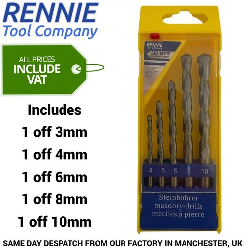 5pc masonry drill bit - 5pc,