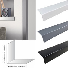 PVC Corner Trim 90° Angle 1m – Plastic Edge Cover Strip Rigid Edging