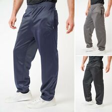Mens Tracksuit Bottoms Silky Joggers Jogging Plain Sports Pants Trousers M-5XL