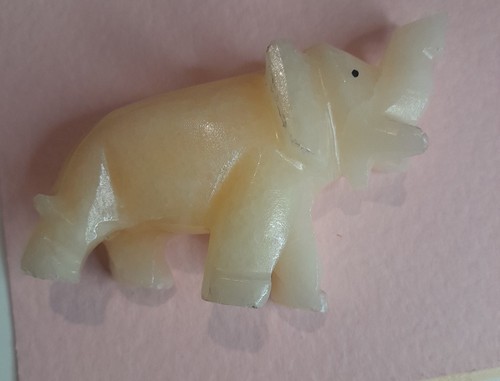 Onyx elephant figurine - figurine, hand