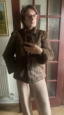 Vintage Genuine Rabbit Fur Coat Jacket. Size10. Very Good Condition. Never Worn