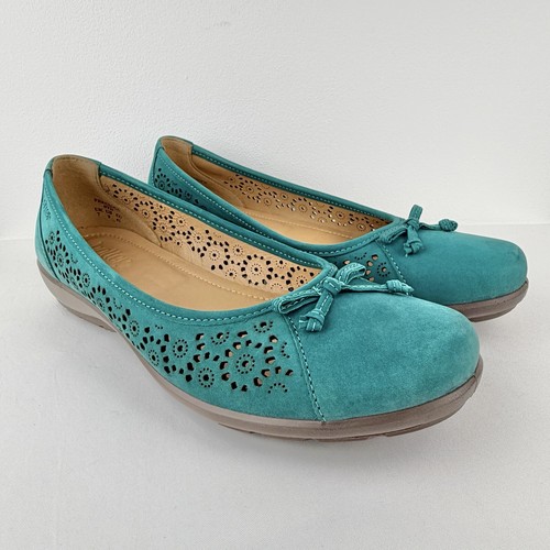 Woman teal leather hotter - leather,