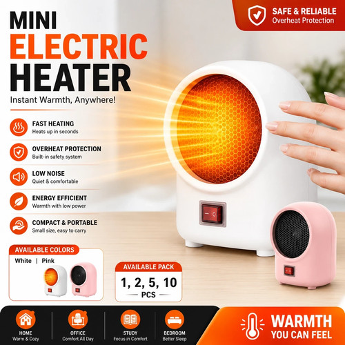 Mini electric heater portable - mini,