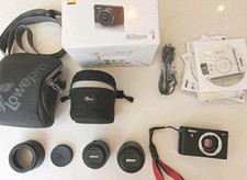 Nikon 1 J1 10.1MP Digital Camera - Black  30-110mm 10-30mm 