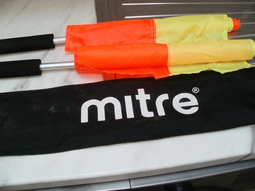 Mitre referee flags with bag - referee,