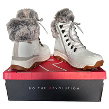 Rieker Women White Snow Boots