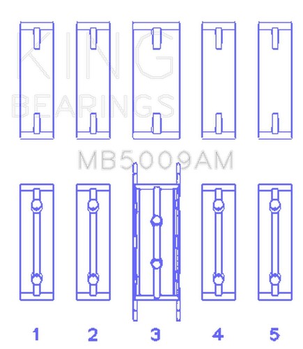 King main bearing set for - king,