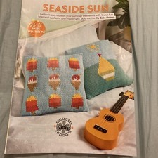 Knitting Pattern Seaside Fun Cushions Ice Cream Boat 40x40cm Chunky (16)