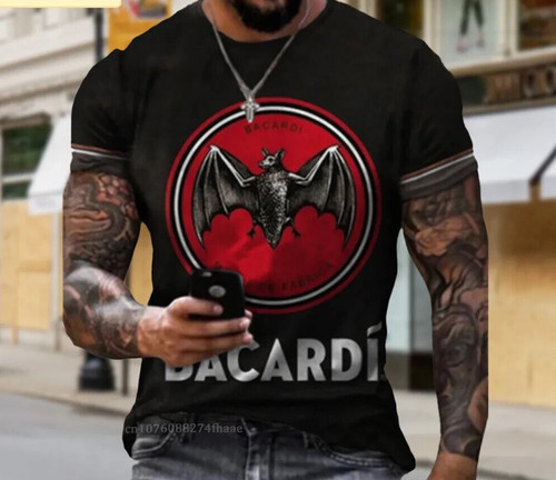 Black men bacardi rum pattern - men,