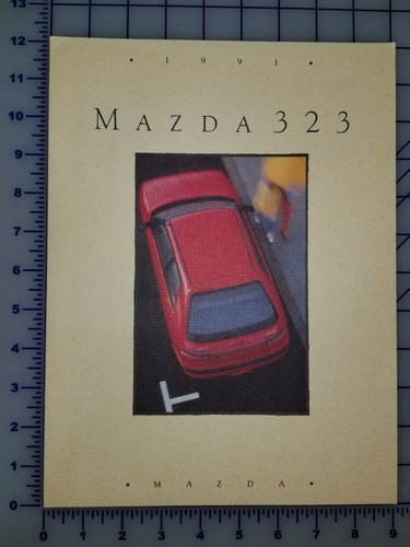 1991 mazda 323 brochure - mazda,