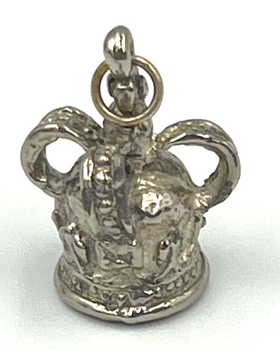 Antique silver plated crown - antique,