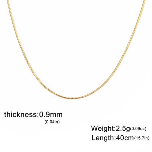 Snake chain necklace stainless - snake,