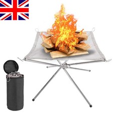 Portable Fire Pit Camping Outdoor Bonfire Stand Mesh Folding Fire pit Fireplace