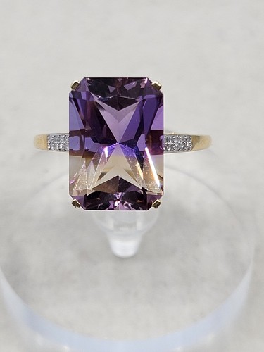 9kt gold anahi - gold, amertrine