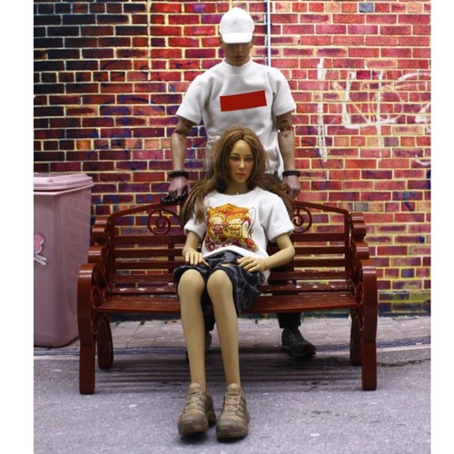 Park benches model - park,