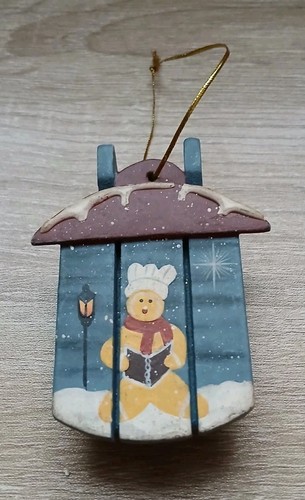 Christmas wooden sleigh - wooden,