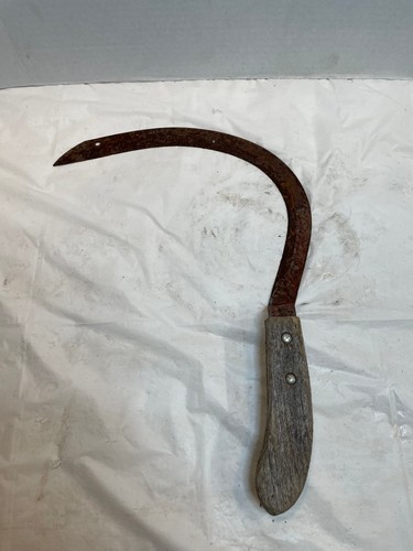 Vintage handle sickle scythe - vintage,