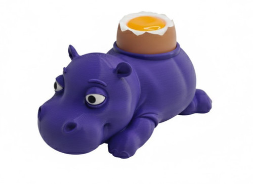 Hippopotamus egg topper - topper, hugo