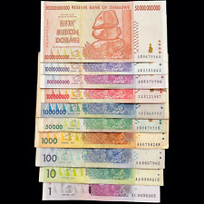 Zimbabwe 10 Banknotes Set 1 10