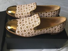 GUISEPPE ZANOTTI  DALILA PINK GOLD METAL CAP FLAT SHOES - 39 - NEW- RRP £ 495