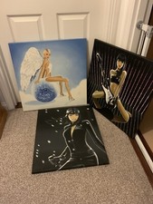 Hand Painted Hed Kandi Art Work X3