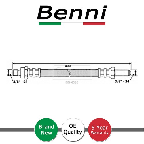 Brake hose front rear - brake,