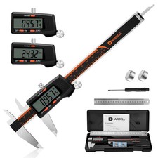 HARDELL Digital Vernier Caliper, 6 Inch Stainless Steel Caliper Measuring