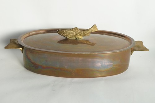 Copper fish kettle - , stöckli