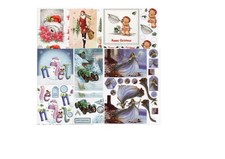 Christmas die cut decoupage - christmas,