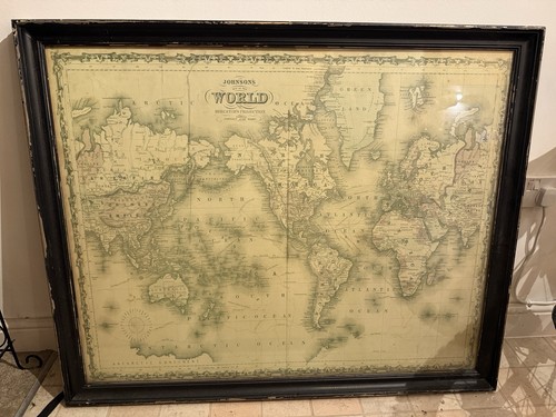 Johnson antique map the - antique, of