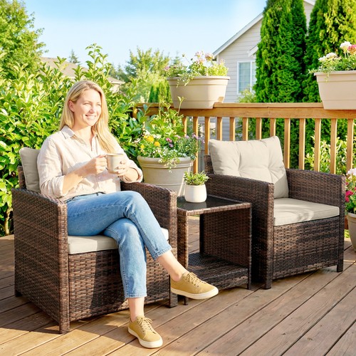 Rattan bistro set wicker - rattan,